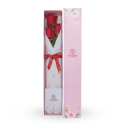 Caja 3 rosas