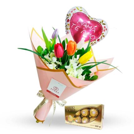 Pack ramo 5 tulip mamá